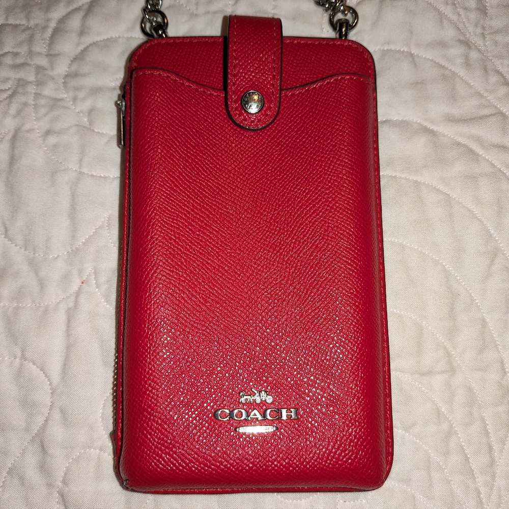 Coach North South Cellphone Crossbody Bag
